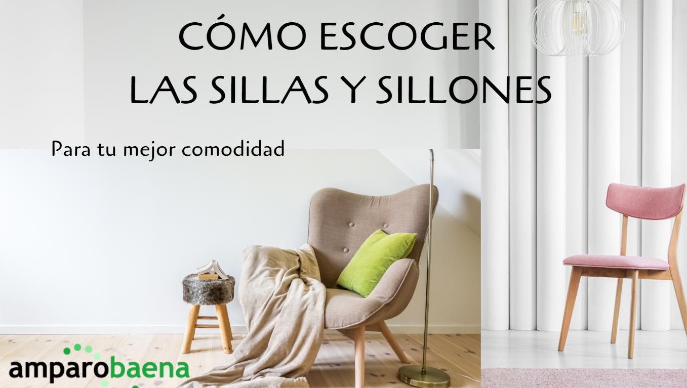 como escoger sillas y sillones
