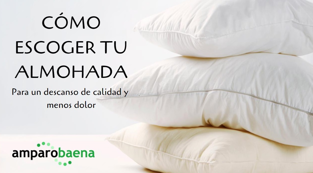 como escoger tu almohada cómo elegir tu almohada