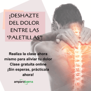 Deshazte del dolor de entre las "paletillas"